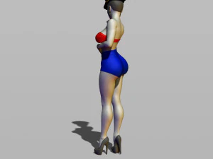 pin upy girl 3D Print Model