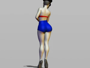 pin upy girl 3D Print Model