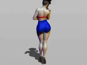 pin upy girl 3D Print Model