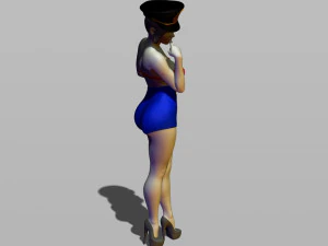 pin upy girl 3D Print Model