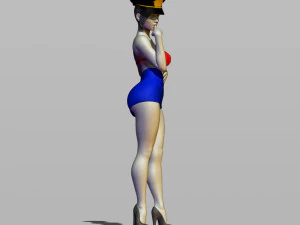 pin upy girl 3D Print Model