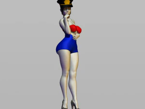 pin upy girl 3D Print Model