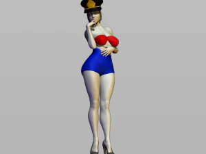 pin upy girl 3D Print Model