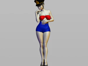 pin upy girl 3D Print Model