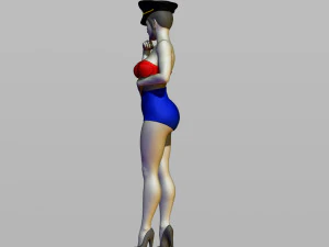 pin upy girl 3D Print Model