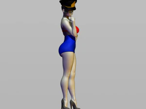pin upy girl 3D Print Model