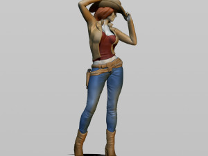 cowgirl 3D Print Model
