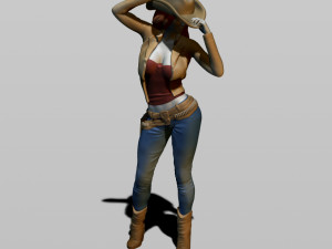 cowgirl 3D प्रिंट मॉडल