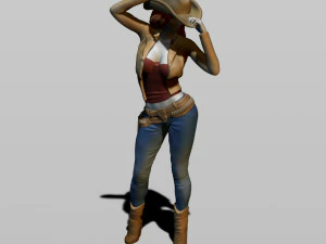cowgirl 3D Print Model