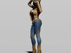 cowgirl 3D Print Model