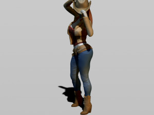 cowgirl 3D प्रिंट मॉडल