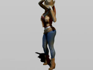cowgirl 3D Print Model
