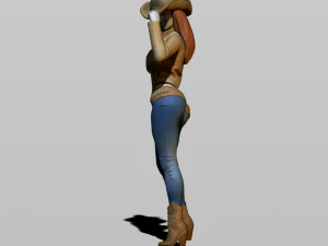 cowgirl 3D Print Model