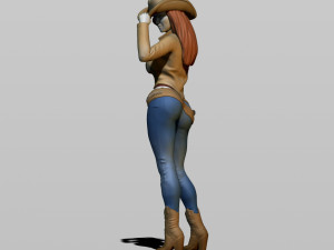 cowgirl 3D प्रिंट मॉडल