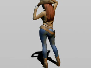 cowgirl 3D Print Model