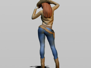 cowgirl 3D प्रिंट मॉडल