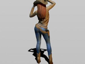 cowgirl 3D प्रिंट मॉडल