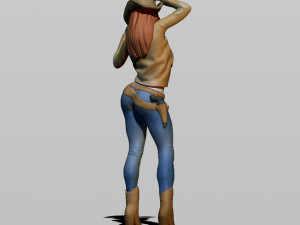 cowgirl 3D प्रिंट मॉडल