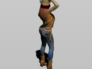 cowgirl 3D प्रिंट मॉडल