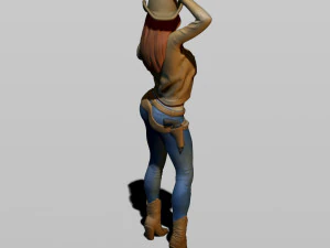 cowgirl 3D Print Model