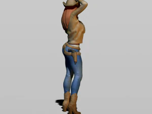 cowgirl 3D Print Model
