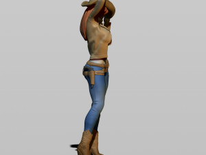 cowgirl 3D प्रिंट मॉडल
