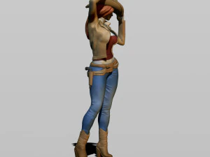 cowgirl 3D Print Model