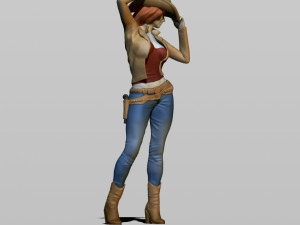 cowgirl 3D प्रिंट मॉडल