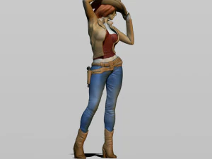 cowgirl 3D Print Model