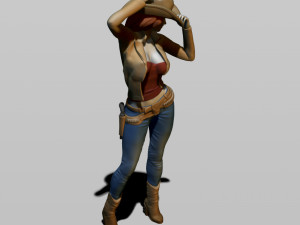 cowgirl 3D प्रिंट मॉडल