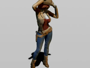 cowgirl 3D Print Model