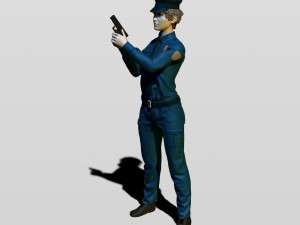 police woman Model do druku 3D
