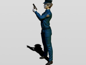 police woman Model do druku 3D