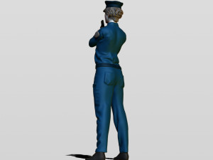 police woman Model do druku 3D