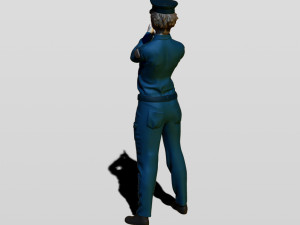 police woman Model do druku 3D