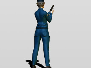 police woman Model do druku 3D