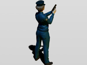 police woman Model do druku 3D