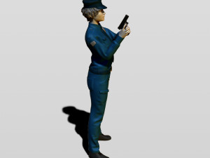 police woman Model do druku 3D