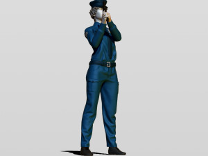 police woman Model do druku 3D