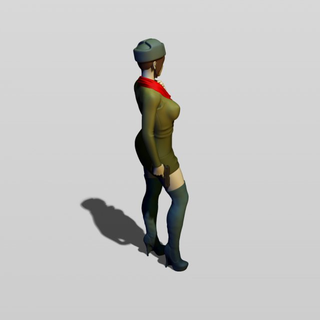 real soviet woman Model Cetak 3D .c4d .max .obj .3ds .fbx .stl .blend 