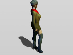 real soviet woman 3D 프린트 모델