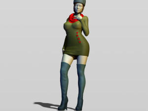 real soviet woman Model Cetak 3D
