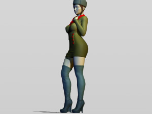 real soviet woman Model Cetak 3D