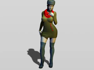 real soviet woman 3D Print Model