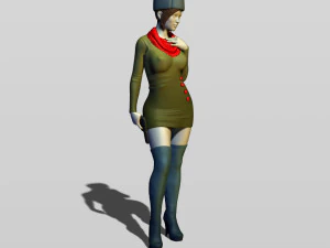 real soviet woman 3D Print Model