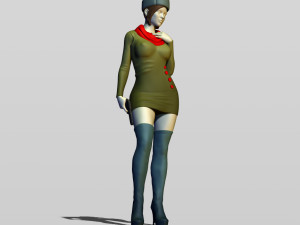 real soviet woman Model Cetak 3D
