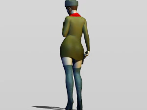 real soviet woman 3D Print Model