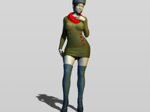 real soviet woman Model Cetak 3D