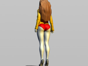 pretty girl in sweater 3D Print Model