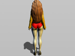 pretty girl in sweater 3D Print Model